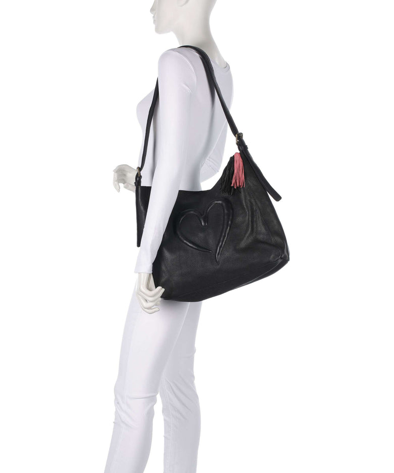 Taschendieb Wien Herzweg 2 Hobo bag black bean