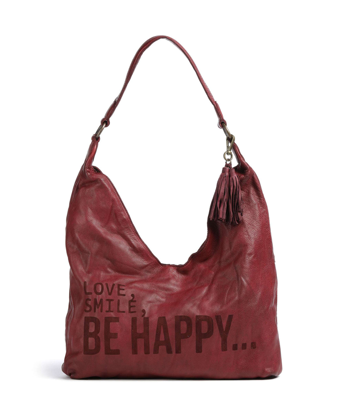 Taschendieb Wien Glücksbrücke 4 Hobo bag red burgundy