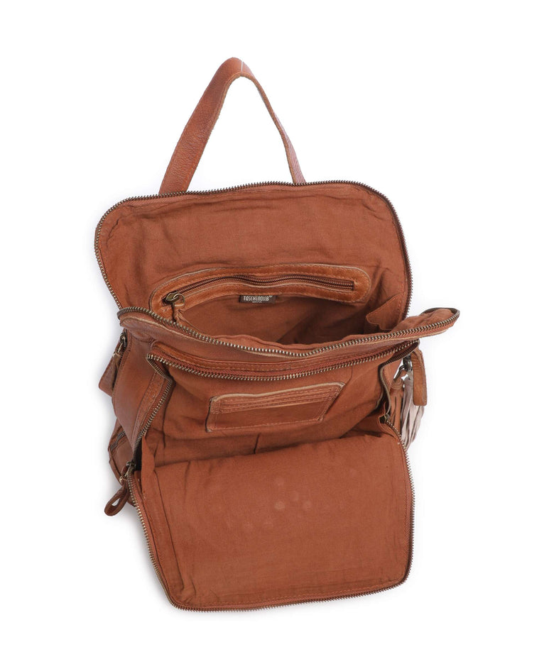 Taschendieb Wien Johnstrasse 2 Backpack bag cognac