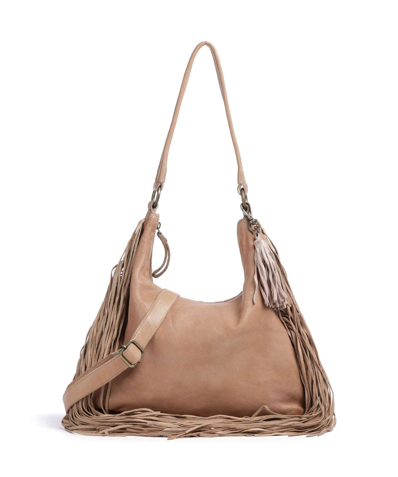 Taschendieb Wien Löwengasse 5x Hobo bag wuestensand