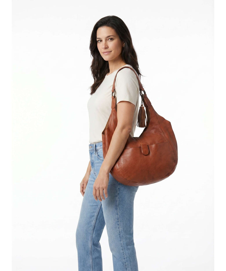 Taschendieb Wien Mariengasse 1 Hobo bag cognac