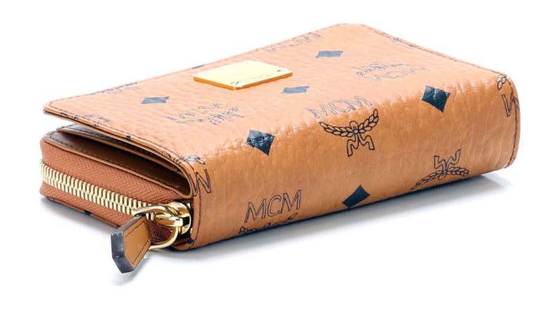 MCM Heritage Line Wallet cognac
